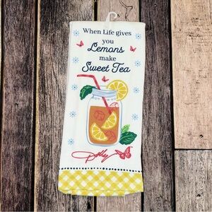 Dolly Parton Lemons Sweet Tea Kitchen Towel- NEW